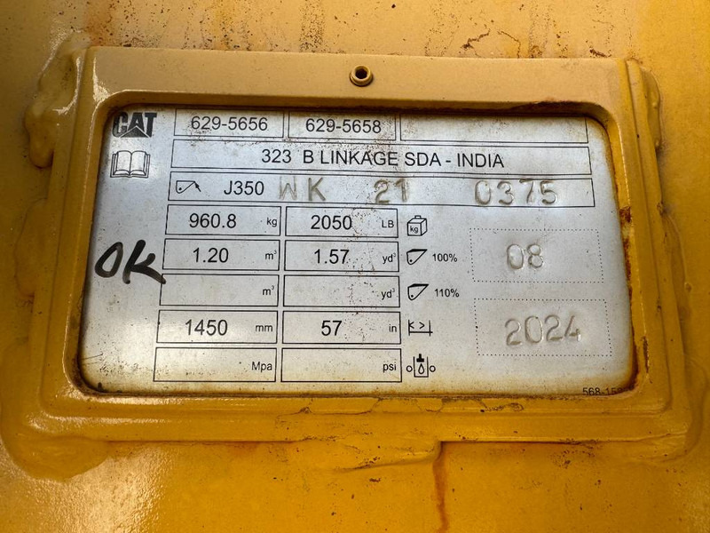 New Bucket for Construction machinery Cat 323 BOOM + STICK + BUCKET (BRAND NEW): picture 7