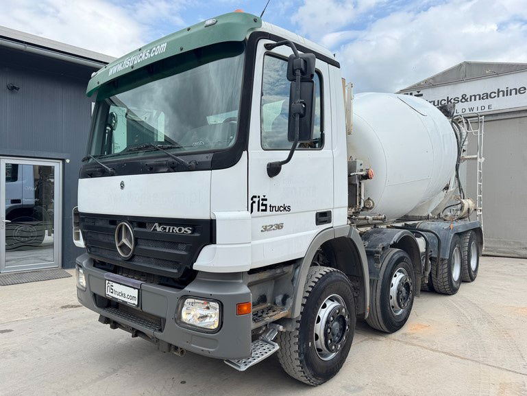 Mercedes-Benz Actros 3236 8x4 beton mixer 9m3 - Concrete mixer truck: picture 1 Mercedes-Benz Actros 3236 8x4 beton mixer 9m3 - Concrete mixer truck: picture 1