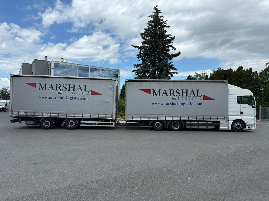 MAN TGX24.510 EURO 6 6x2 + Wecon - Curtainsider truck, Curtainsider trailer: picture 2 MAN TGX24.510 EURO 6 6x2 + Wecon - Curtainsider truck, Curtainsider trailer: picture 2