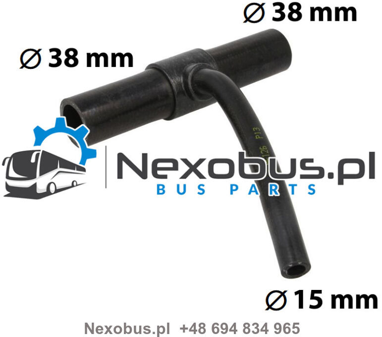 Trójnik układu ogrzewania Setra 4.. 5.. Mercedes Tourismo Euro 6 fi 38/15/38 L=248 mm - Heating/ Ventilation for Bus: picture 1 Trójnik układu ogrzewania Setra 4.. 5.. Mercedes Tourismo Euro 6 fi 38/15/38 L=248 mm - Heating/ Ventilation for Bus: picture 1