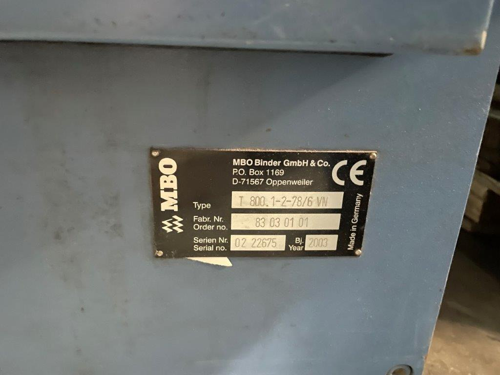 Six + six pocket folder MBO T 800.1-6-6-R Navigator - Packaging machinery: picture 2 Six + six pocket folder MBO T 800.1-6-6-R Navigator - Packaging machinery: picture 2