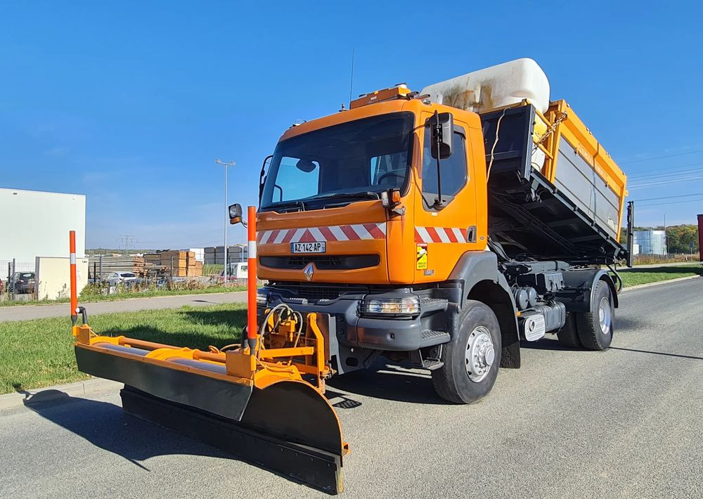 Tipper, Snow removal vehicle Renault Kerax 4x4 320DCi Wywrotka 3str 2004r. Klima SPECJALNY Solarka ACOMETIS Piaskarka Pług: picture 1