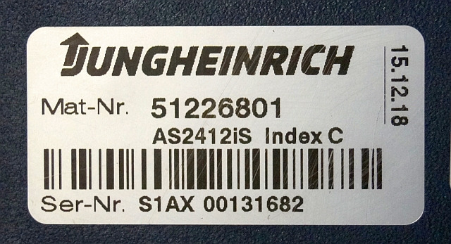 Jungheinrich 51226801 | Rij/hef/stuur regeling drive/lift/steering controller A - ECU for Material handling equipment: picture 2 Jungheinrich 51226801 | Rij/hef/stuur regeling drive/lift/steering controller A - ECU for Material handling equipment: picture 2