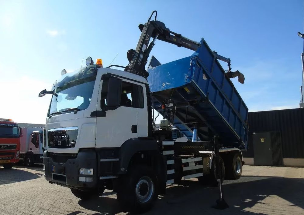 MAN TGS 26.400 6x6 – Wywrotka 3-stronna Meiller + Żuraw HIAB 166 E3 HIPRO – 429.222 km – Euro 4 - Tipper, Crane truck: picture 1 MAN TGS 26.400 6x6 – Wywrotka 3-stronna Meiller + Żuraw HIAB 166 E3 HIPRO – 429.222 km – Euro 4 - Tipper, Crane truck: picture 1