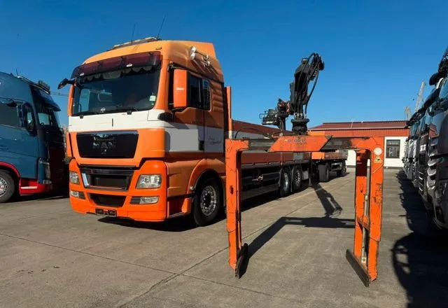 MAN TGX 26.480 • HDS Atlas 145.2 •Oś podnoszona i skrętna 426 tys. km - Zestaw z przyczepą Schwarzmüller Oś przednia – resory piórowe, tylna – pneumatyka • - Dropside/ Flatbed truck, Crane truck: picture 1 MAN TGX 26.480 • HDS Atlas 145.2 •Oś podnoszona i skrętna 426 tys. km - Zestaw z przyczepą Schwarzmüller Oś przednia – resory piórowe, tylna – pneumatyka • - Dropside/ Flatbed truck, Crane truck: picture 1
