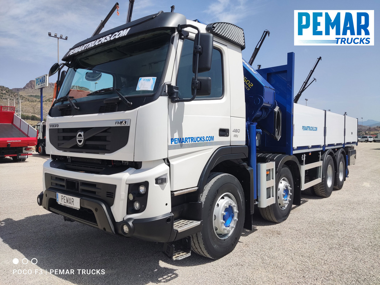 VOLVO FMX 460 8X4 GRUA CAJA FIJA ABIERTA - Dropside/ Flatbed truck: picture 2 VOLVO FMX 460 8X4 GRUA CAJA FIJA ABIERTA - Dropside/ Flatbed truck: picture 2
