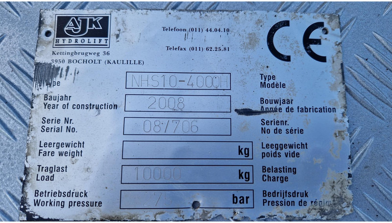 Hook lift truck, Crane truck Volvo FL280 4X2 HMF 1560 + platform: picture 19