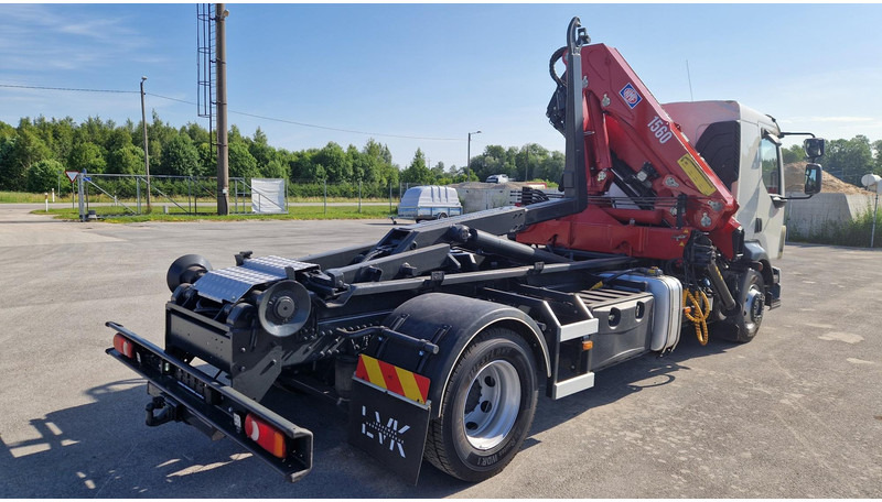 Hook lift truck, Crane truck Volvo FL280 4X2 HMF 1560 + platform: picture 6