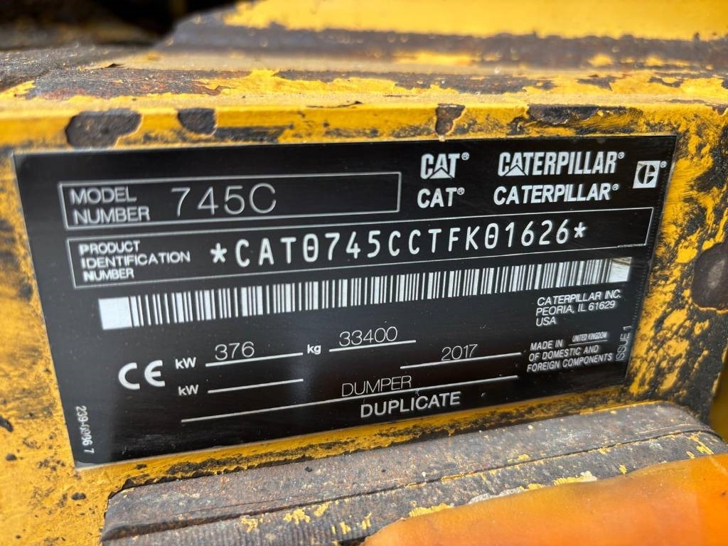 Articulated dumper CAT 745 C: picture 9