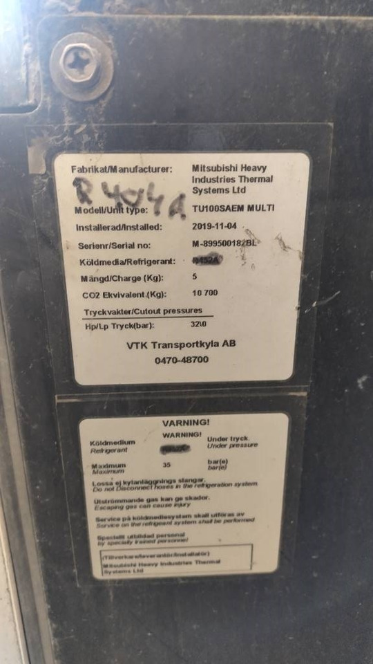 Mitsubishi TU100 SAEM Multi kylmäkone - Engine for Truck: picture 3 Mitsubishi TU100 SAEM Multi kylmäkone - Engine for Truck: picture 3