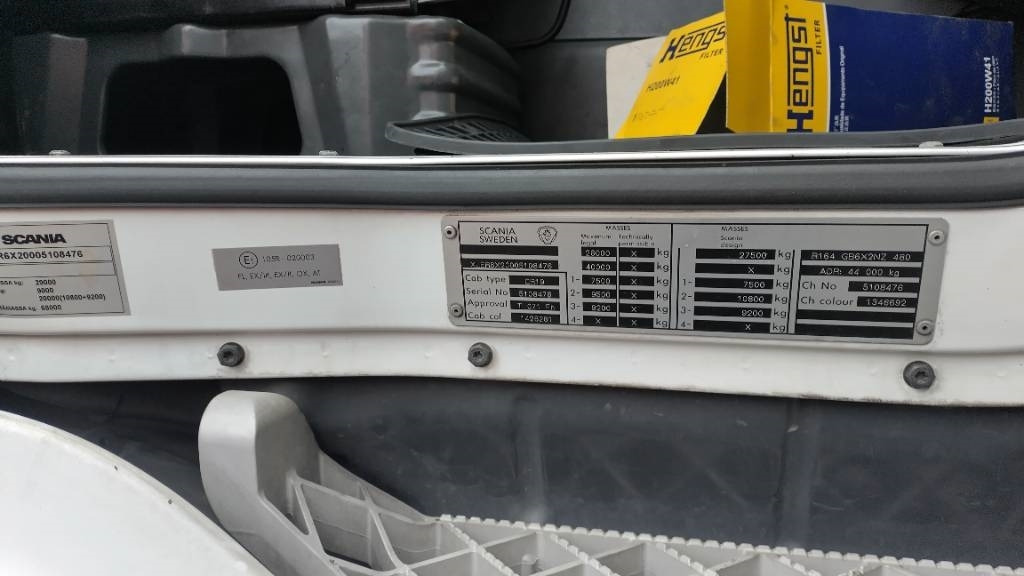 Scania R164 480 rautajouset,av4100mm , ADR. HIENO!! - Cab chassis truck: picture 5 Scania R164 480 rautajouset,av4100mm , ADR. HIENO!! - Cab chassis truck: picture 5