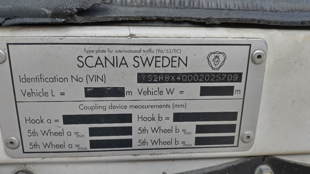 Cab chassis truck Scania R500 8x4 ilmajousi alusta: picture 10