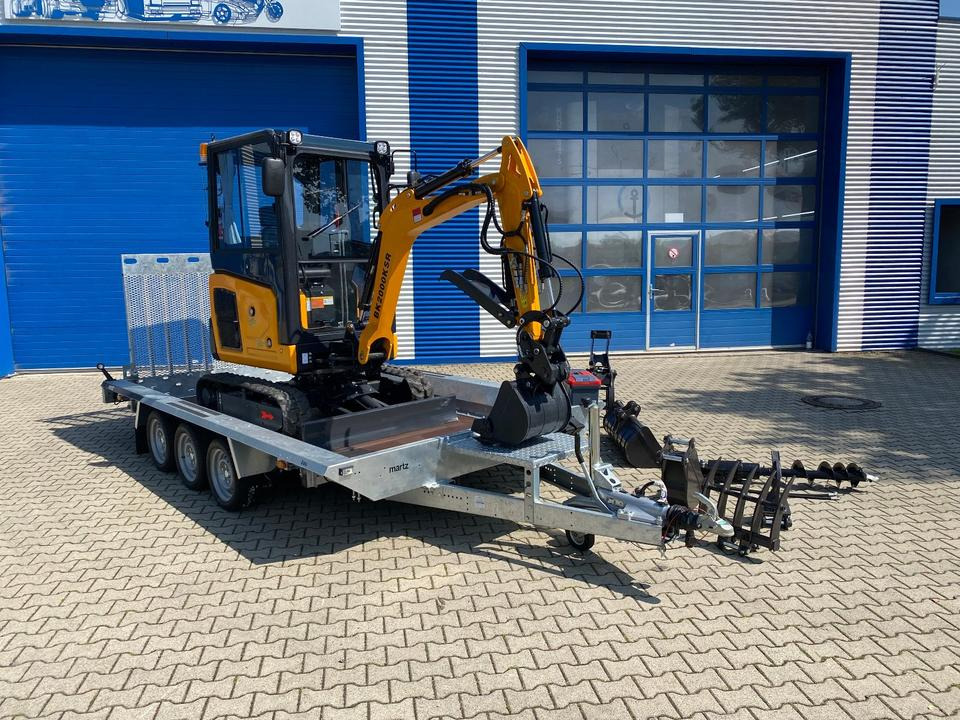 Minibagger BK2000KSR + Tieflader + Zubehör *INKL.19% MWST*BERGER KRAUS*YANMAR*SCHWENKARM* VERSTELLFAHRWERK** - Mini excavator, Trailer: picture 5 Minibagger BK2000KSR + Tieflader + Zubehör *INKL.19% MWST*BERGER KRAUS*YANMAR*SCHWENKARM* VERSTELLFAHRWERK** - Mini excavator, Trailer: picture 5