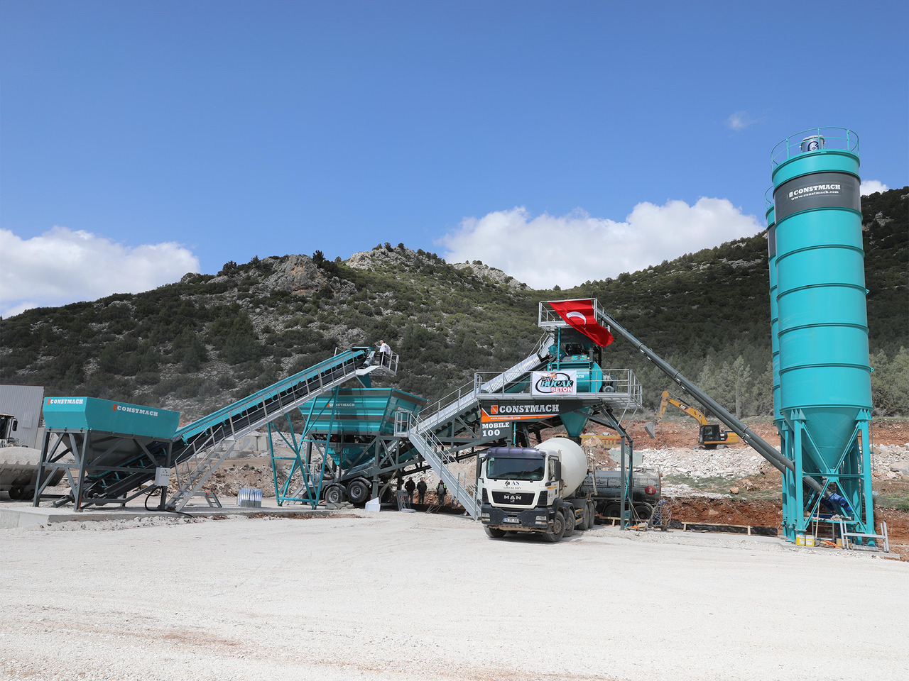 New Concrete plant Constmach 100 m³/h Mobile Concrete Batching Plant: picture 7