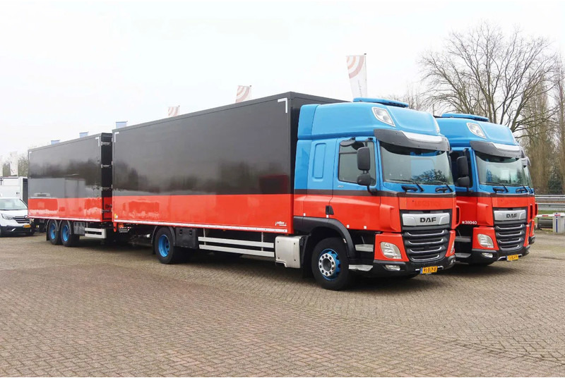 DAF CF 410 Bakwagen + trailer 2x Dhollandia 2000 KG klep - Box truck: picture 2 DAF CF 410 Bakwagen + trailer 2x Dhollandia 2000 KG klep - Box truck: picture 2
