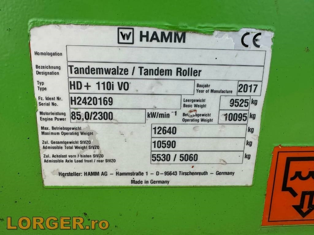 Road roller Hamm HD+ 110i VO: picture 18