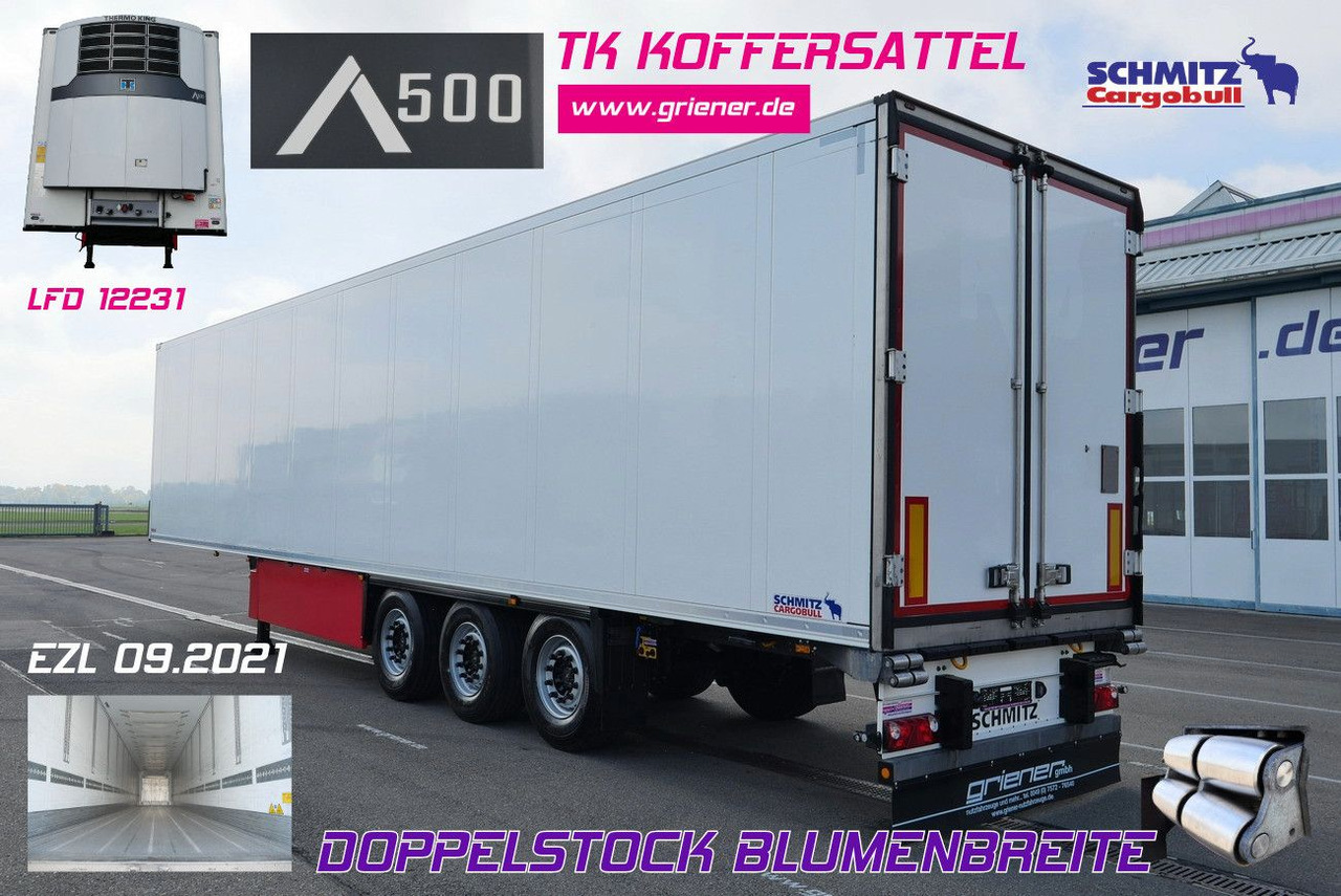 Schmitz Cargobull SKO 24/DOPPELSTOCK BLUMEN TK A500 DRP FP 45 - Refrigerator semi-trailer: picture 1 Schmitz Cargobull SKO 24/DOPPELSTOCK BLUMEN TK A500 DRP FP 45 - Refrigerator semi-trailer: picture 1