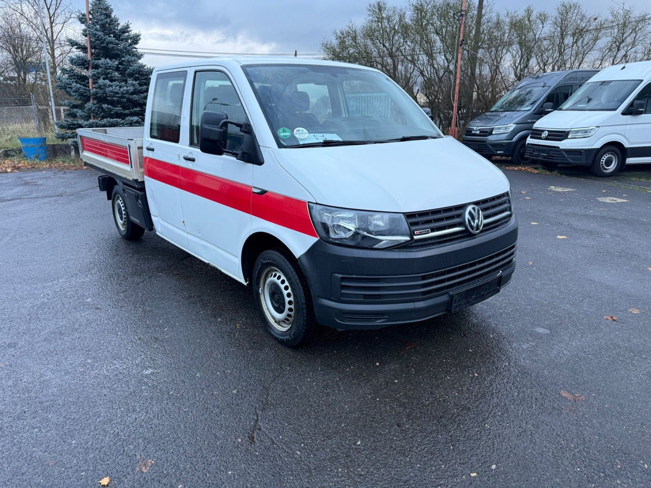 Volkswagen T6 Automatik Pritsche lang Doppelkabine - Open body delivery van: picture 2 Volkswagen T6 Automatik Pritsche lang Doppelkabine - Open body delivery van: picture 2