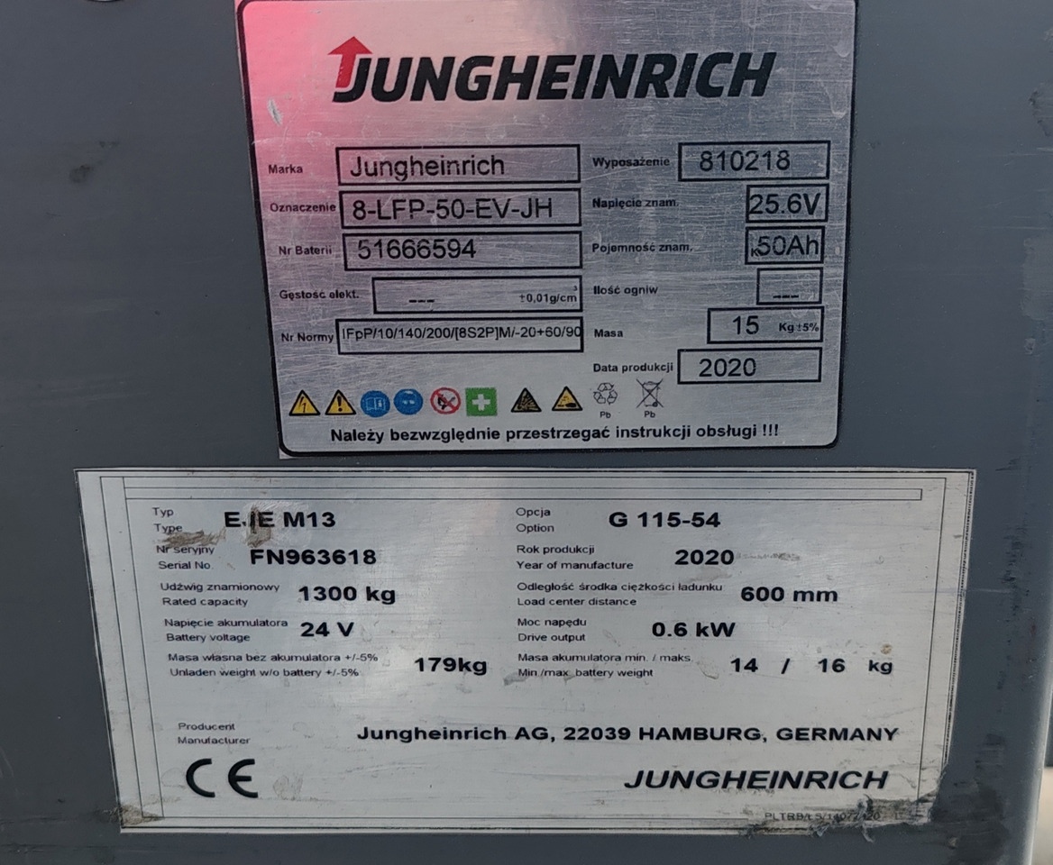 Jungheinrich EJE M13 Li-Ion - Pallet truck: picture 4 Jungheinrich EJE M13 Li-Ion - Pallet truck: picture 4