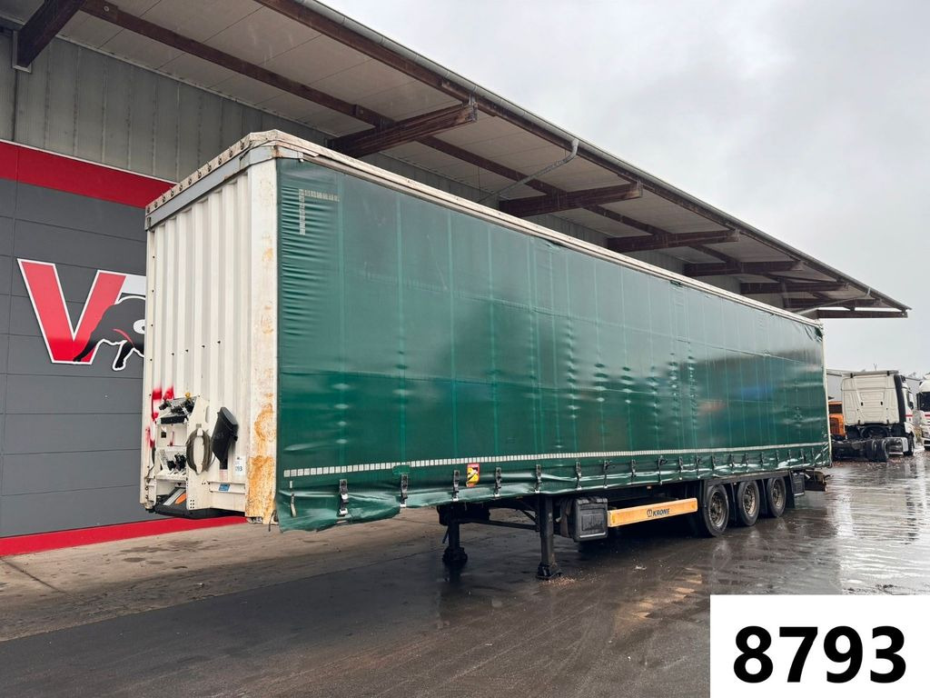 Curtainsider semi-trailer Krone SD  Pritsche + Plane Edscha-Verdeck Mega: picture 1