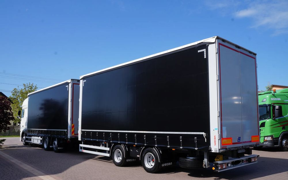 DAF XF 480 EURO 6 ZESTAW TANDEM PRZEJAZDOWY 120 M3 7,7 M + 7,7 M WECON - Curtainsider truck: picture 4 DAF XF 480 EURO 6 ZESTAW TANDEM PRZEJAZDOWY 120 M3 7,7 M + 7,7 M WECON - Curtainsider truck: picture 4