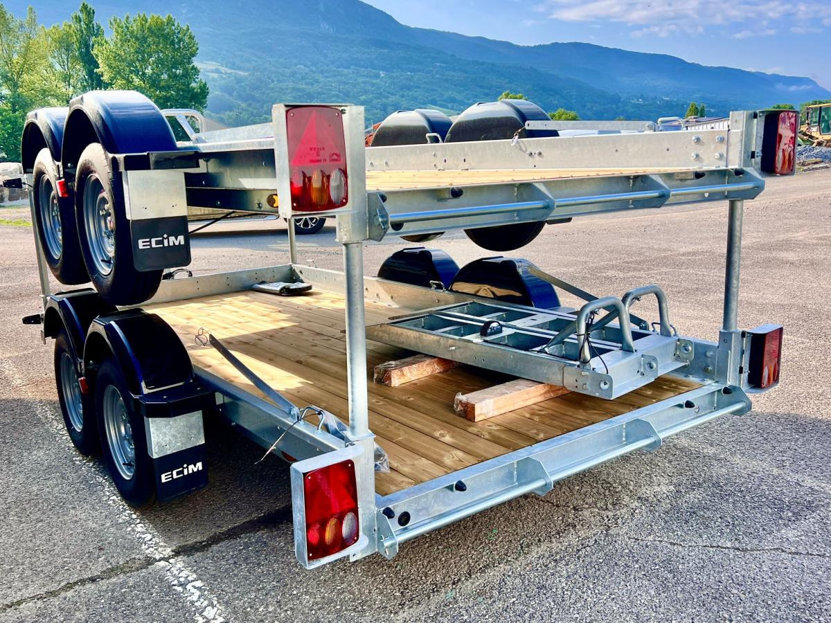 Ecim E350AF REMORQUE PORTE ENGINS 2 ESSIEUX 3T5 NEUVE - Autotransporter trailer: picture 5 Ecim E350AF REMORQUE PORTE ENGINS 2 ESSIEUX 3T5 NEUVE - Autotransporter trailer: picture 5