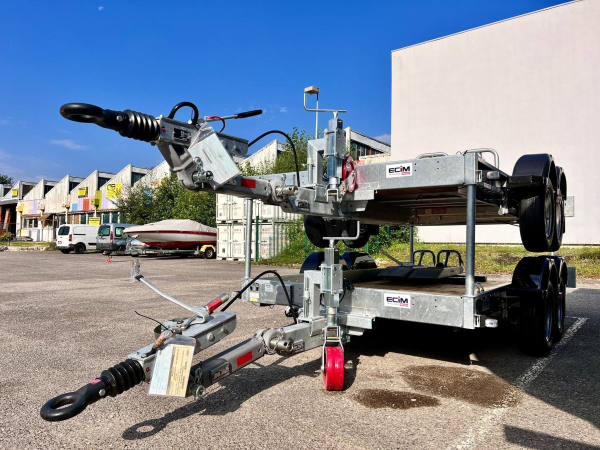 Ecim E350AF REMORQUE PORTE ENGINS 2 ESSIEUX 3T5 NEUVE - Autotransporter trailer: picture 2 Ecim E350AF REMORQUE PORTE ENGINS 2 ESSIEUX 3T5 NEUVE - Autotransporter trailer: picture 2