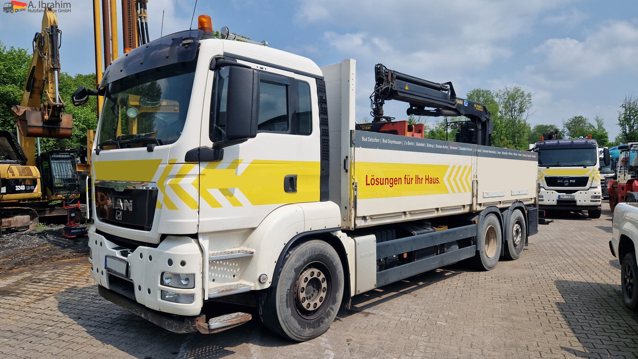 MAN TGS 26.400 PK 15001 Performance Lift-Lenkachse | 6x2 | Aufsitzkran - Crane truck, Dropside/ Flatbed truck: picture 1 MAN TGS 26.400 PK 15001 Performance Lift-Lenkachse | 6x2 | Aufsitzkran - Crane truck, Dropside/ Flatbed truck: picture 1