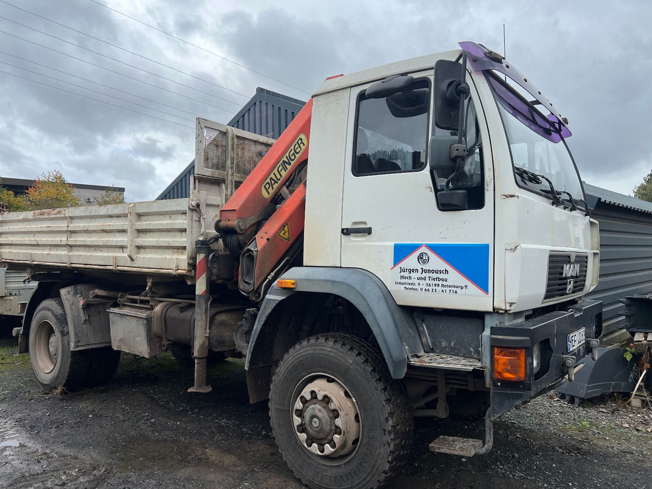 MAN 18.264 Kran - Tipper, Crane truck: picture 1 MAN 18.264 Kran - Tipper, Crane truck: picture 1