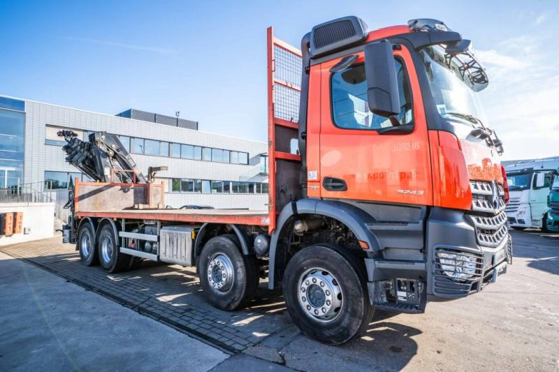 Dropside/ Flatbed truck, Crane truck Mercedes AROCS 3243+HIAB XS211 EP5 HI DUO /5 X: picture 8