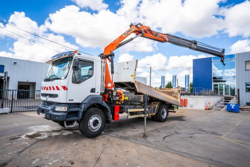 Renault KERAX 320 DCI +BIBENNE+PALFINGER 12Ton/m/2 EXT. - Tipper, Crane truck: picture 1 Renault KERAX 320 DCI +BIBENNE+PALFINGER 12Ton/m/2 EXT. - Tipper, Crane truck: picture 1