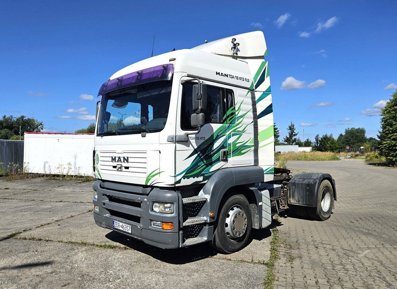 MAN 18.413 FLS - Manual pump and injectors, Intarder, Airco - Tractor unit: picture 1 MAN 18.413 FLS - Manual pump and injectors, Intarder, Airco - Tractor unit: picture 1