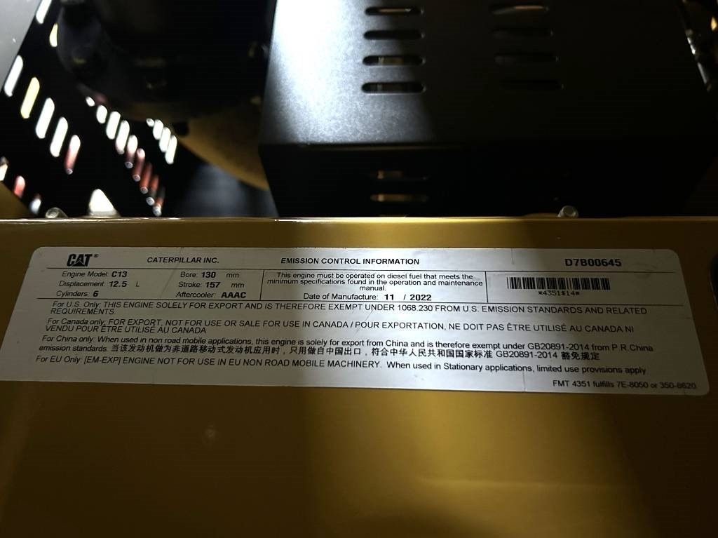 New Generator set CAT DE450GC - 450 kVA Stand-by Generator - DPX-18219: picture 16