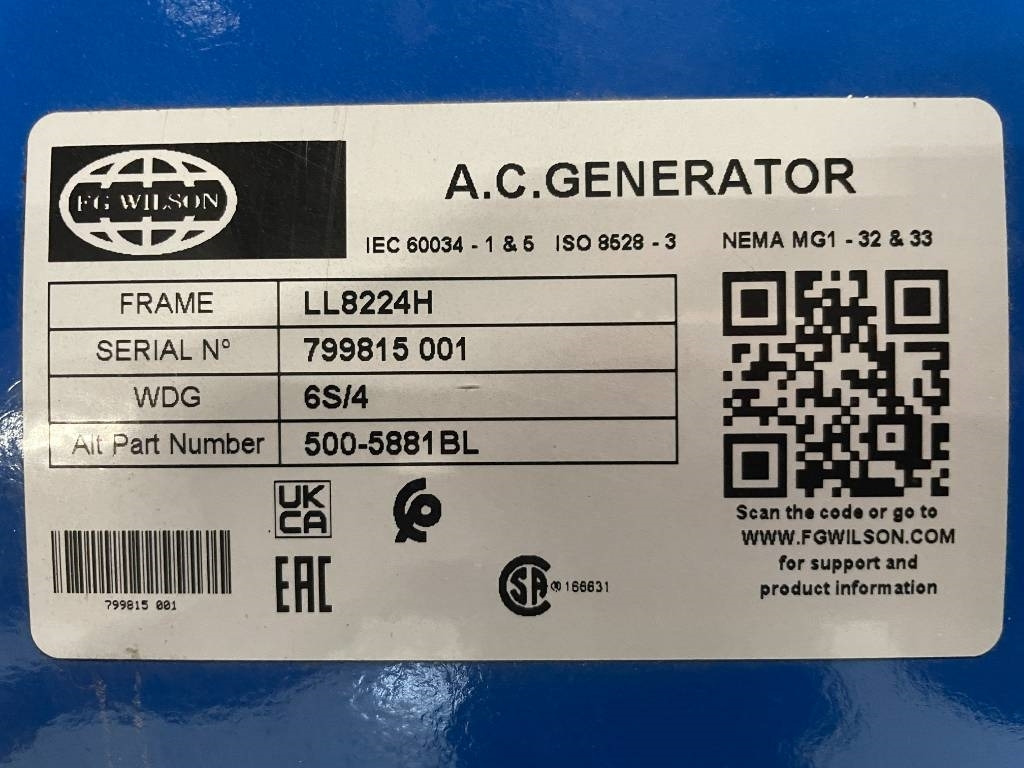 New Generator set FG Wilson P1250-1 - 1250 kVA Open Genset - DPX-16028-O: picture 14