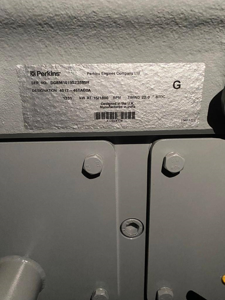 New Generator set Perkins 4012-46TAG2A - 1.650 kVA Generator - DPX-19823-O: picture 8