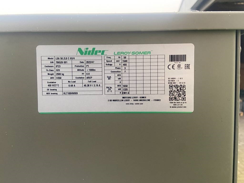 New Generator set Perkins 4012-46TAG2A - 1.650 kVA Generator - DPX-19823-O: picture 10