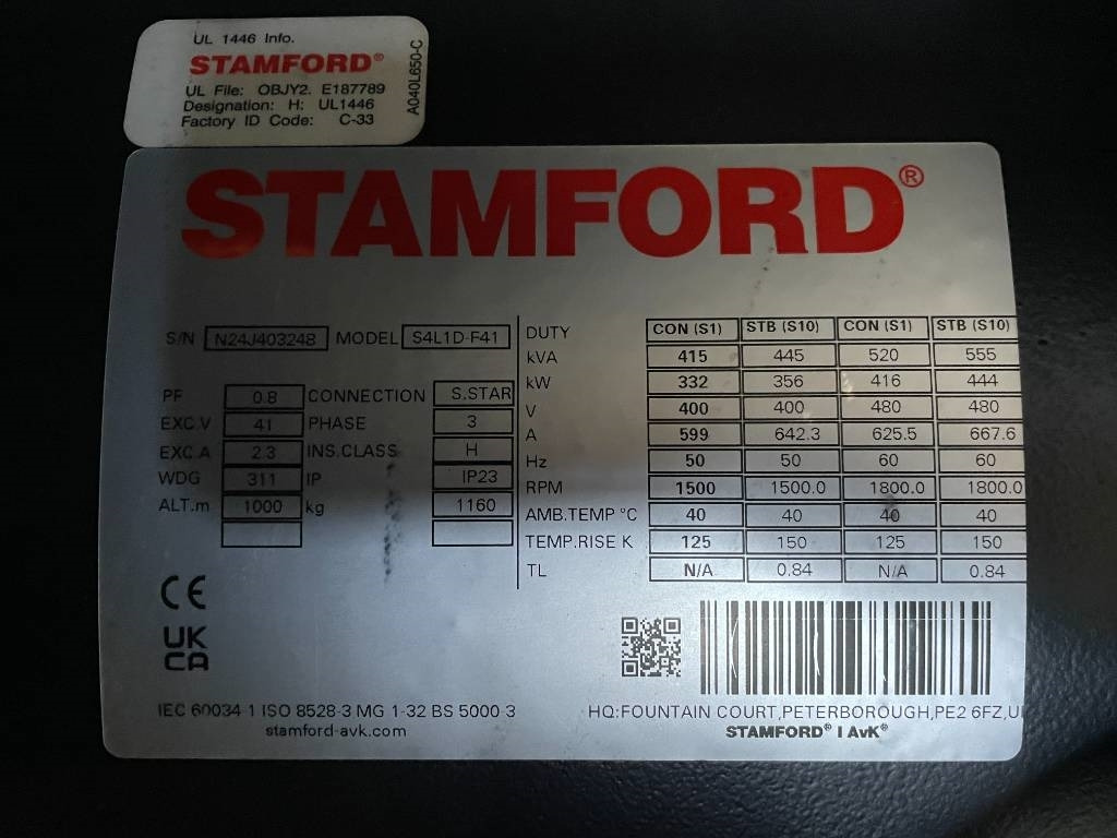 New Generator set Volvo TAD1382GE - 430 kVA Stage V Generator - DPX-19032: picture 16