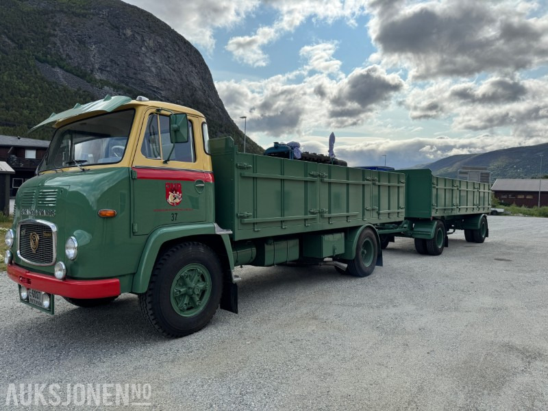 1966 Scania LBS 76 komplett sett med bil og henger selges fra bilmuseum. - Dropside/ Flatbed truck: picture 1 1966 Scania LBS 76 komplett sett med bil og henger selges fra bilmuseum. - Dropside/ Flatbed truck: picture 1