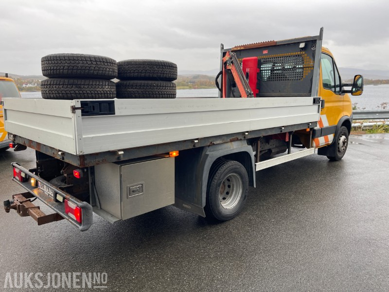 Crane truck 2009 Iveco Daily 3,0 - 177 Hk kranbil med nedfellbare karmer, kun 57865 km !: picture 7