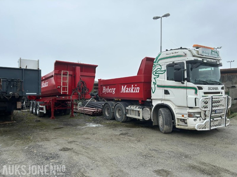 2009 Scania R560 Kombibil selges komplett Tippsemi og Maskinslep - Tipper: picture 2 2009 Scania R560 Kombibil selges komplett Tippsemi og Maskinslep - Tipper: picture 2
