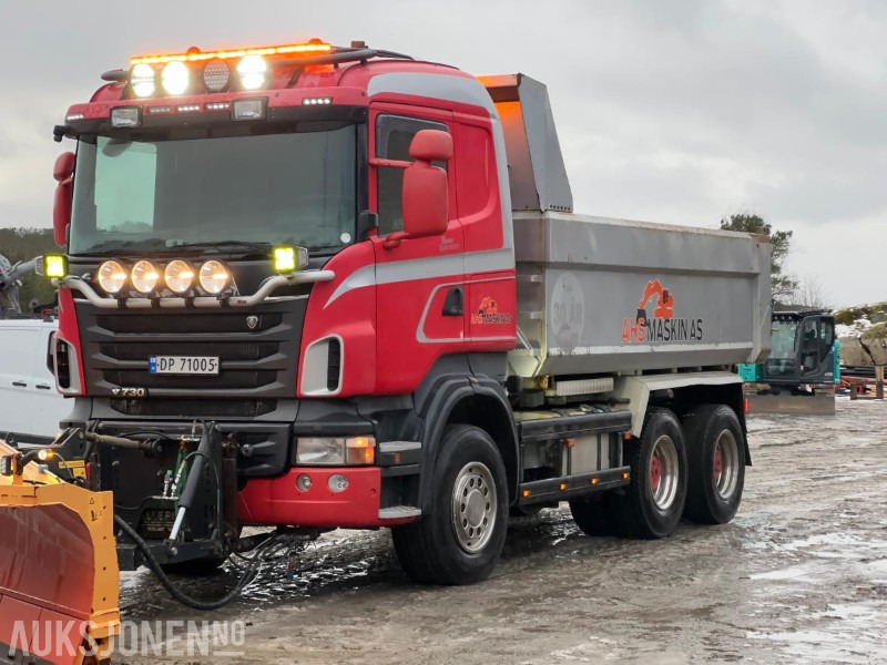 2012 Scania R 730 6x4 - Brøyterigget tippbil - Tipper: picture 1 2012 Scania R 730 6x4 - Brøyterigget tippbil - Tipper: picture 1