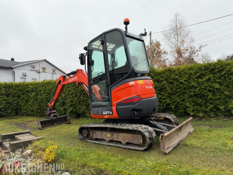 2016 Kubota U27-4 MINIGRAVER ROTOR 2 SKUFFER SERVICEHISTORIKK 2430 TIMER - Mini excavator: picture 3 2016 Kubota U27-4 MINIGRAVER ROTOR 2 SKUFFER SERVICEHISTORIKK 2430 TIMER - Mini excavator: picture 3