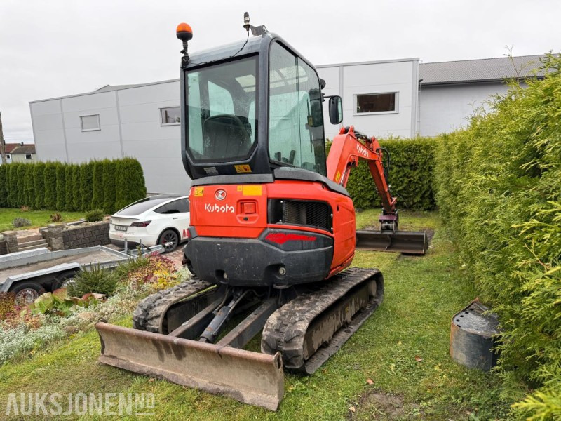 2016 Kubota U27-4 MINIGRAVER ROTOR 2 SKUFFER SERVICEHISTORIKK 2430 TIMER - Mini excavator: picture 4 2016 Kubota U27-4 MINIGRAVER ROTOR 2 SKUFFER SERVICEHISTORIKK 2430 TIMER - Mini excavator: picture 4