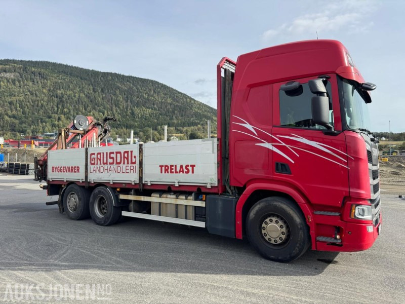 2017 Scania R500 planbil med HMF kran - Crane truck: picture 5 2017 Scania R500 planbil med HMF kran - Crane truck: picture 5