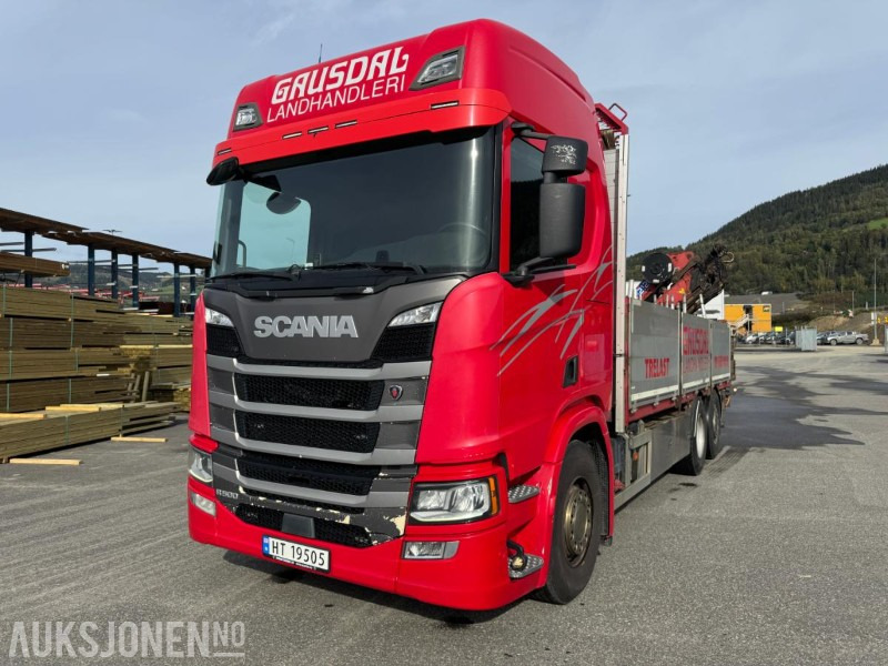 2017 Scania R500 planbil med HMF kran - Crane truck: picture 4 2017 Scania R500 planbil med HMF kran - Crane truck: picture 4