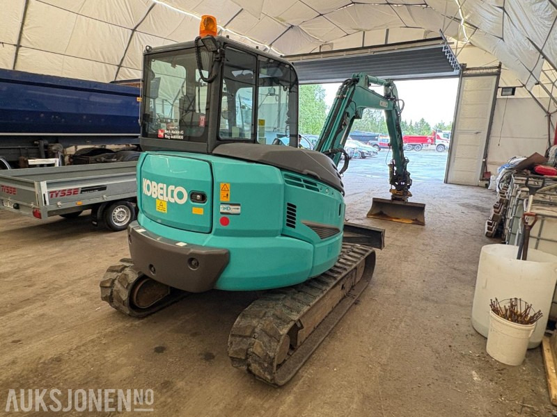 2018 Kobelco SK55SRX-6 - 2 skuffer - tiltrotator - sertifisert til 10/25 - 3 663 motortimer - Excavator: picture 3 2018 Kobelco SK55SRX-6 - 2 skuffer - tiltrotator - sertifisert til 10/25 - 3 663 motortimer - Excavator: picture 3