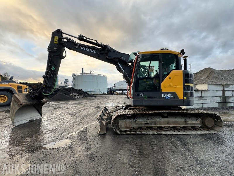 Excavator 2018 Volvo ECR145EL - 16,5 tonns gravemaskin - Knekkbom - Leica GPS - Sentralsmøring - Bunkringspumpe - 2 skuffer - Sertifiseres før salg: picture 8