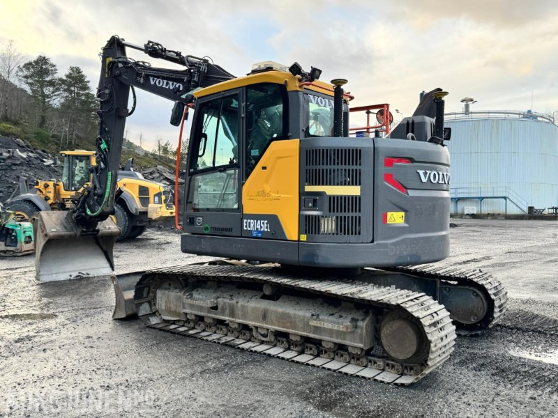 Excavator 2018 Volvo ECR145EL - 16,5 tonns gravemaskin - Knekkbom - Leica GPS - Sentralsmøring - Bunkringspumpe - 2 skuffer - Sertifiseres før salg: picture 6