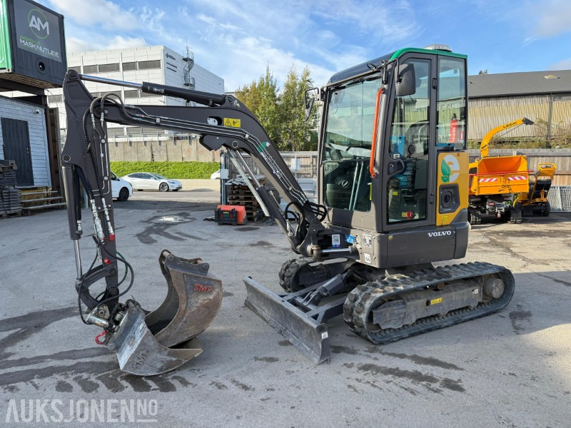 2021 Volvo JECR25D elektrisk minigraver, 2 skuffer, skjær, lav timetall, Steelwrist, LED - Mini excavator: picture 1 2021 Volvo JECR25D elektrisk minigraver, 2 skuffer, skjær, lav timetall, Steelwrist, LED - Mini excavator: picture 1