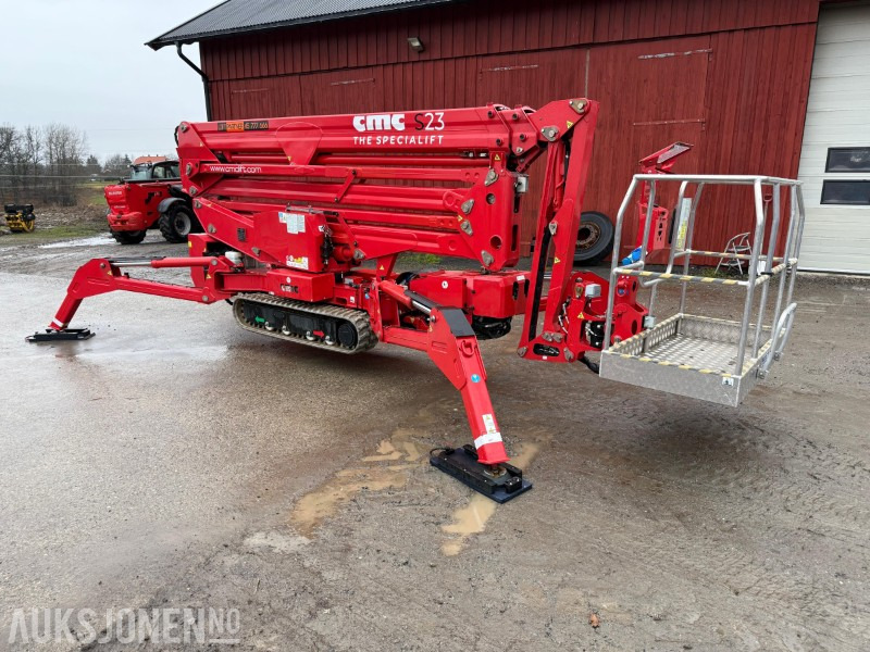 Aerial platform 2022 CMC S23 spiderlift, 23m arb.høyde, automatisk nivellering, merkefrie belter, radiokontroll, Diesel/ 230V: picture 11